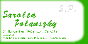 sarolta polanszky business card